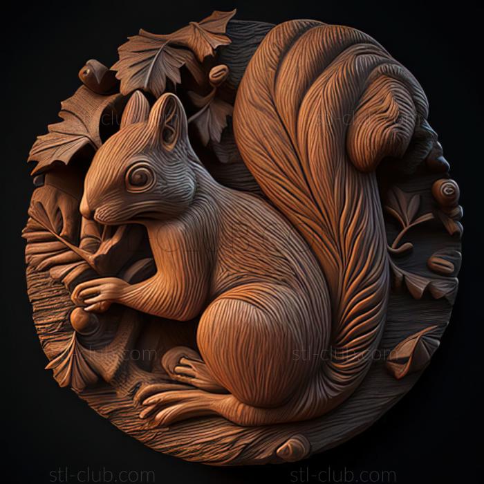 3D model st squirrel (STL)